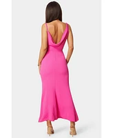 Bebe Women's Airflow Cowl Maxi Dress