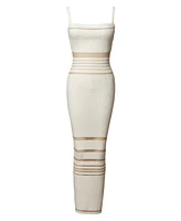 Jluxlabel Women's Striped Rib Knit Dress