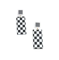 Sohi Checkered Drop Earrings