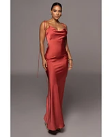 Jluxlabel Women's Irresistible Satin Maxi Dress