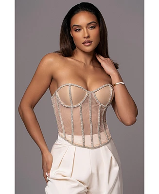 Jluxlabel Limited Edition Rhinestone Crystal Corset