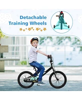 18 Inch Kids Bike with Removable Training Wheels for Aged 3-8 Years Old