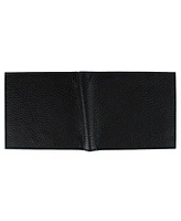 Trafalgar Men's Pierce Pebble Grain Classic Leather Bi-Fold Wallet