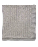 Baby Mode Signature Baby Boys and Girls All Cotton Cable Knit Blanket