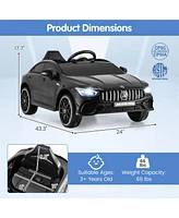 Mecale 12V Kids Ride on Car Mercedes-Benz Amg Cla 45 with Remote