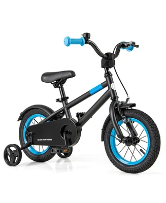 Kids Bike with Adjustable Handlebar and Saddle Blue