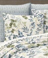 Royal Court Evergreen Botanical Leaf 4-Pc. Comforter Set