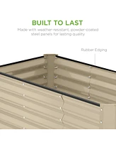 Best Choice Products 4x2x2ft Outdoor Metal Raised Garden Bed, Planter Box for Vegetables, Flowers