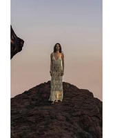 Jluxlabel Women's Great Escape Crochet Maxi Dress