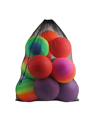 24"x36" Large Mesh Sports Ball Drawstring Bag for Gym Training, Football, Basketball