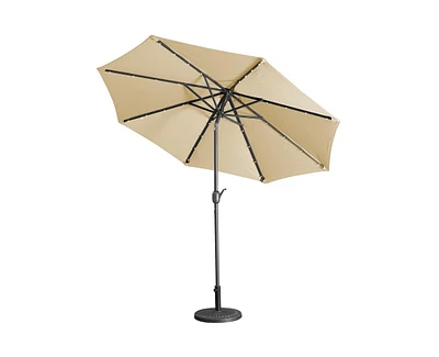 Casainc 9ft Lighted Led Outdoor Market Umbrella