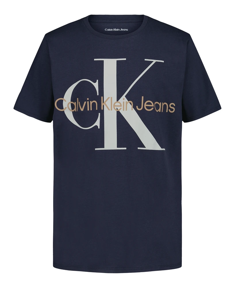 Calvin Klein Big Boys Monologo Short Sleeve T-Shirt