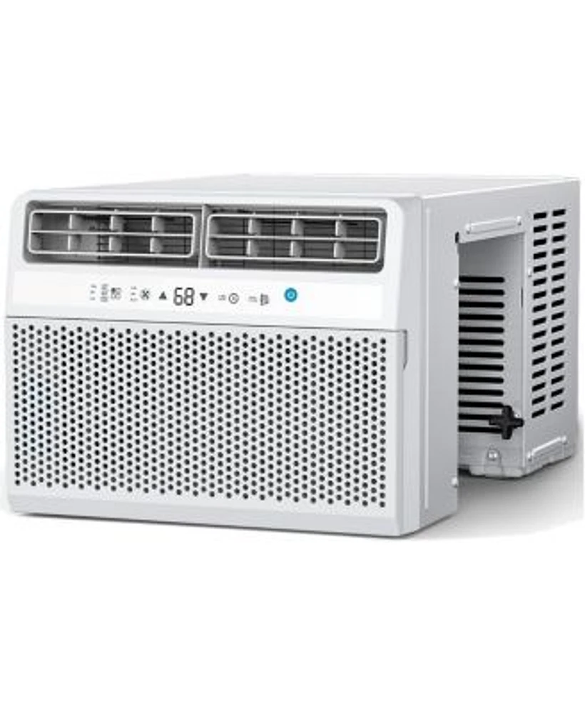 Zafro 12000 Btu Window Air Conditioner Quiet Energy Efficient Ac Cools Rooms Up To 550 Sq.Ft 6 In 1 Mode With 3 Fan Speeds Upgraded Partition Air Outlet Remote Control Electronic Touch Panel X2013 Ideal For Bedroom Apartment Office