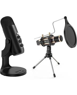 ZealSound k66 + k08 Gold Microphone Bundle