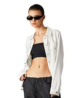 blue revival Women's Tencel Button-Down Shirt