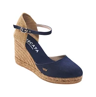 Satuna Canvas Espadrille Wedges