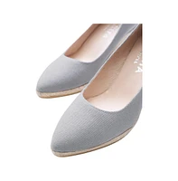 Viscata Roses Canvas U Cut Espadrille Wedges