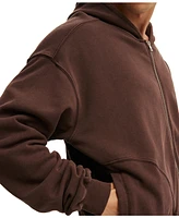 Cotton On Men's Cropped Zip Up Hoodie