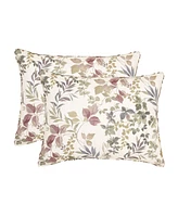 Royal Court Rosewood Botanical Leaf 4-Pc. Comforter Set
