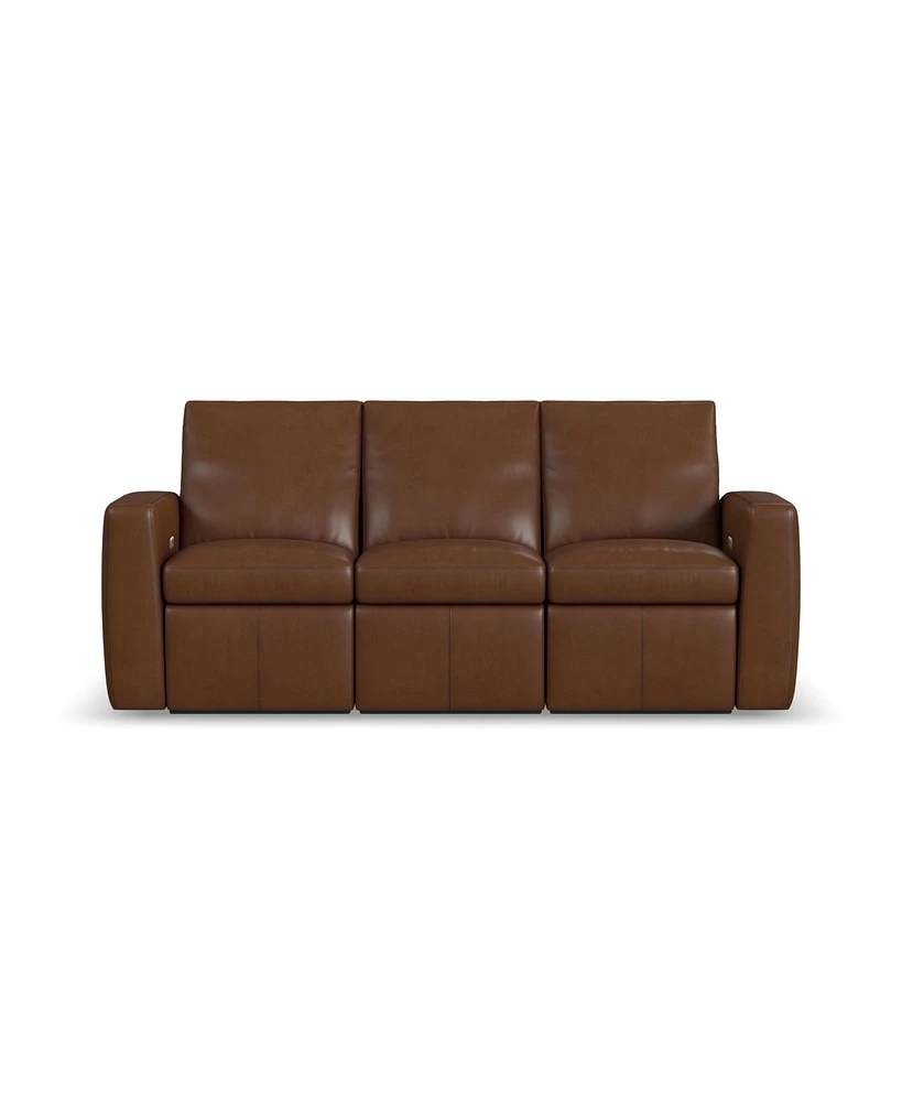 Flexsteel Aria 85" Sedona Leather Power Reclining Sofa