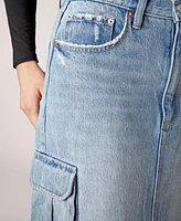 Blue Revival Women's Cargo Major General Midi Skirt