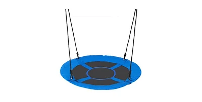 Slickblue Toddler Oxford Fabric Tree Saucer Swing Outdoor Hanging for Backyard and Garden