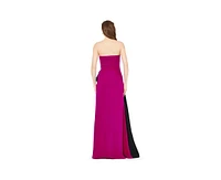 Amri Women's Contrast Bow Detail Crepe Gown