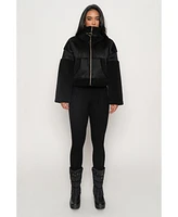 Jluxlabel Women's Suede And Sherpa Jacket