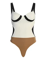 Jluxlabel Women's Throwback Colorblock Bodysuit