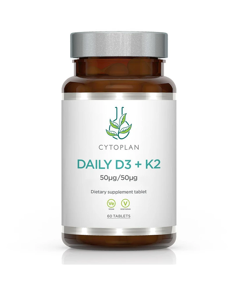 Cytoplan Daily Vitamin D3 & K2 60 (caps) Usa