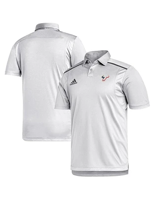 Adidas Men's White South Florida Bulls Stars Stripes Classic Aeroready Polo Shirt