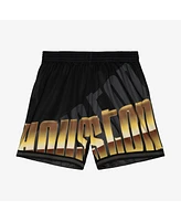 Mitchell & Ness Men's Black Houston Rockets Big Face 4.0 Fashion Shorts