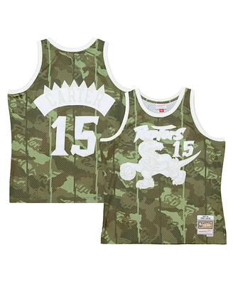 Mitchell & Ness Men's Vince Carter Camo Toronto Raptors Hardwood Classics 1998/99 Ghost Green Swingman Jersey