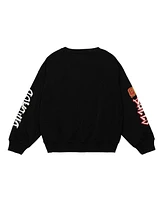 Mitchell & Ness Women's Black Chicago Bulls Slap Sticker Lightweight Pullover Sweatshirt