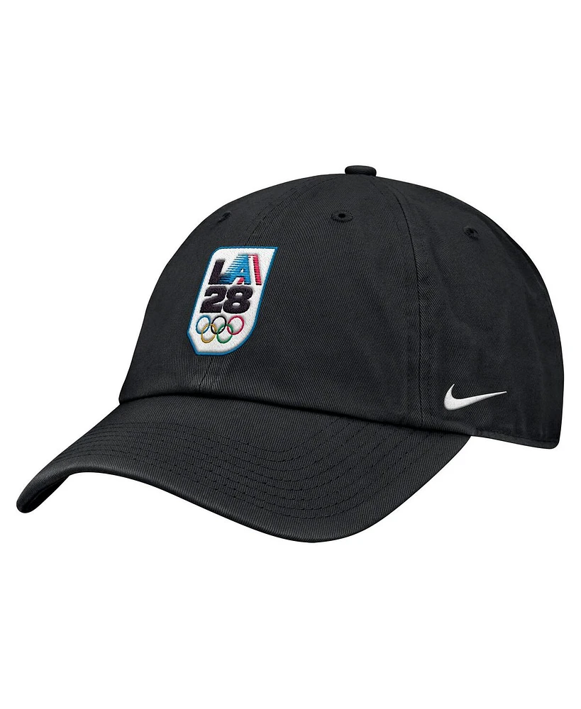 Nike Big Boys and Girls Black LA28 Summer Olympics Club Adjustable Hat
