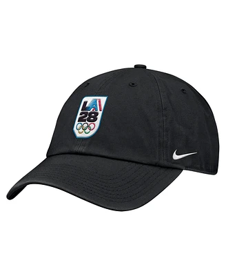 Nike Big Boys and Girls Black LA28 Summer Olympics Club Adjustable Hat
