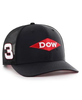 '47 Brand Men's Black Austin Dillon Dow Sure Shot Trucker Adjustable Hat