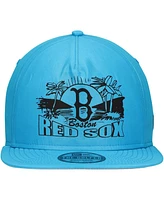 New Era Men's Blue Boston Red Sox Neon Golfer Snapback Hat