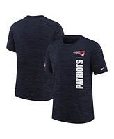 Nike Big Boys and Girls Navy New England Patriots Sideline Velocity Performance T-Shirt