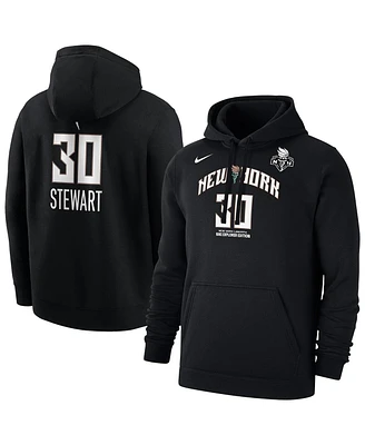 Nike Men's Breanna Stewart Black New York Liberty Explorer Edition Name Number Pullover Hoodie