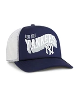 '47 Brand Men's Navy New York Yankees Meander Foam Trucker Snapback Hat