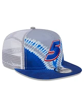 New Era Men's Blue Kyle Larson Golfer Tie-Dye Snapback Hat