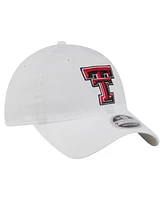 New Era Men's White Texas Tech Red Raiders Active Ripstop 9TWENTY Adjustable Hat