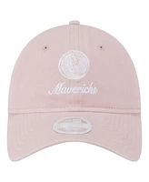 New Era Women's Pink Dallas Mavericks Gameday Preppy 9TWENTY Adjustable Hat