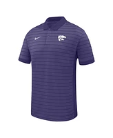 Nike Men's Purple Kansas State Wildcats 2025 Early Season Coaches Sideline Victory Stripe Performance Polo Shirt