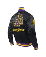 Pro Standard Men's Black Los Angeles Lakers 2024/25 City Edition Chenille Satin Full-Snap Jacket