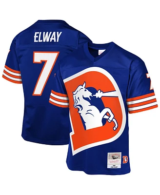 Mitchell & Ness Big Boys and Girls  John Elway Royal Denver Broncos 1998 Throwback Fashion Jersey