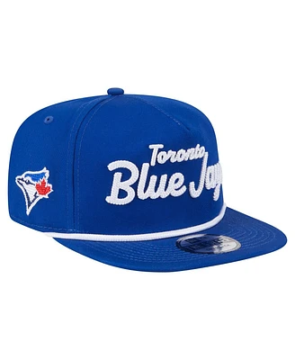 New Era Men's Royal Toronto Blue Jays Team Text Golfer Snapback Hat