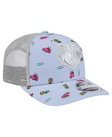 New Era Men's Light Blue/Gray Memphis Grizzlies Adventure Aloha Pattern 9SEVENTY Stretch-Snap Hat