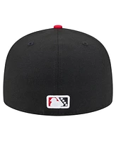 New Era Men's Black/Red Fresno Grizzlies Authentic Collection 59FIFTY Fitted Hat